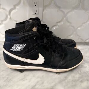Jordan 1 High Baseball Cleats Metal